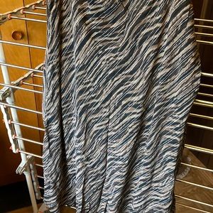 Women long skirt with camouflage print stripes